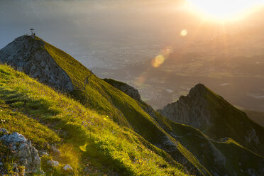 Austria, Tyrol, Nockspitze at sunrise - MKFF000324