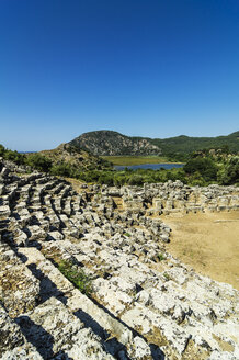 Türkei, Dalyan, Amphitheater der antiken Stadt Kaunos - THAF001641