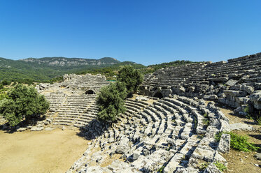 Türkei, Dalyan, Amphitheater der antiken Stadt Kaunos - THAF001642