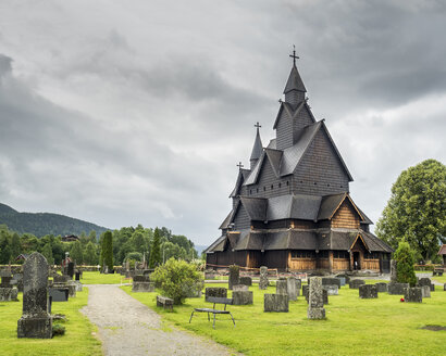 Norwegen, Telemark, Notodden, Heddal Stabkirche - STSF001049