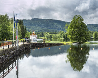 Norway, Telemark Canal, Lock Lunde Slusekro - STSF001057