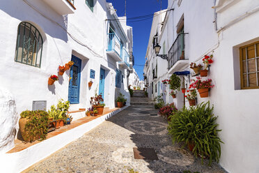 Spanien, Andalusien, Frigiliana, Gasse - SMAF000515