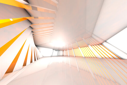 3D gerenderte Illustration, Architekturvisualisierung einer futuristischen Halle - SPCF000091