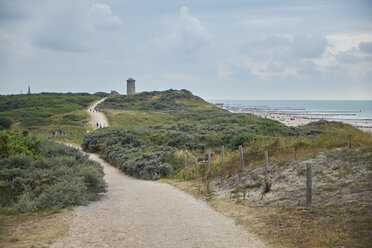 Netherlands, Zeeland, Domburg, hiking path, dune - BSCF000534