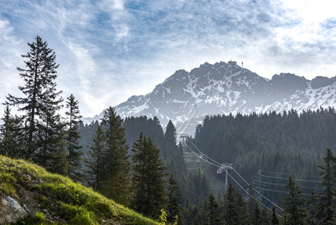 Schweiz, Graubünden, Schweizer Alpen, Parc Ela, Plessur Alpen, Arosa Rothorn, Seilbahn - CSTF001125