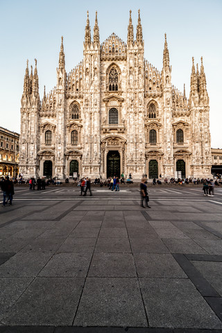Italien, Mailand, Blick auf den Mailänder Dom, lizenzfreies Stockfoto