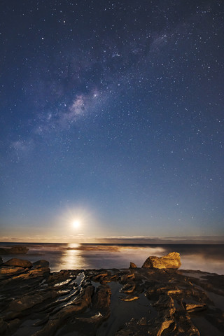 Australien, Neusüdwales, Clovelly, Shark Point bei Sonnenuntergang, lizenzfreies Stockfoto