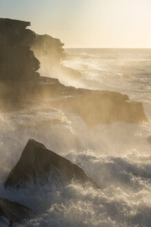 Australien, New South Wales, Maroubra, Küste und Wellen am Abend - GOAF000036