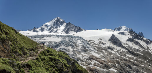 Frankreich, Chamonix, Bergsteiger bei Le Tour - ALRF000649