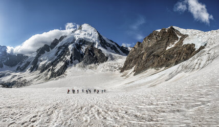 Schweiz, Bergsteiger in Dent d'Herens - ALRF000693