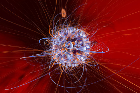 HI-Virus, 3D-Rendering, lizenzfreies Stockfoto