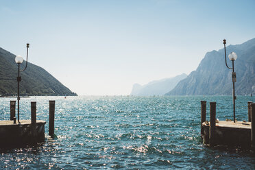 Italy, Torbole, Pier on the Lake Garda - GIOF001457