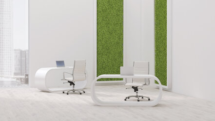 Modern office with living wall, 3D Rendering - UWF000951