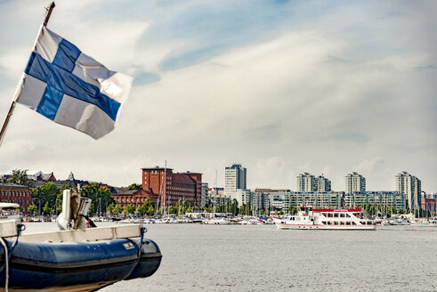 Finland, Helsinki, Harbour and city center - CSTF001149