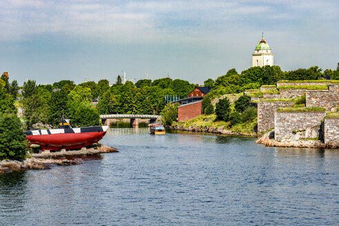 Finland, Helsinki, Suomenlinna, castle island, submarine - CSTF001151