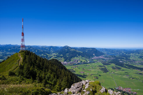 Deutschland, Bayern, Allgäu, Gruenten, Kommunikationsturm Bayerischer Rundfunk - WGF000936