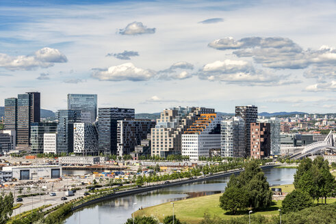 Norway, Oslo, Bjorvika district, Barcode Project, high-rise buildings - CSTF001171