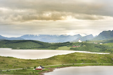 Norwegen, Vestvagoey, Lofoten, Wikingerkirche Borg - CSTF001198