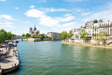 Frankreich, Paris, Seine und Notre-Dame - GEMF000973