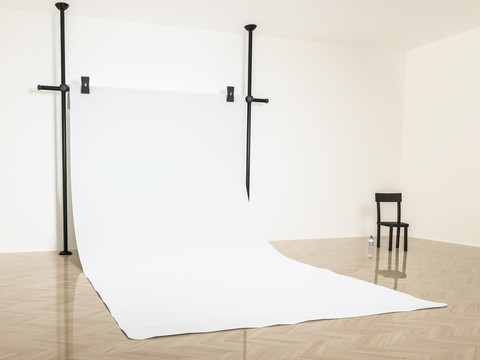 Photographic studio, infinity cove, 3D Rendering stock photo