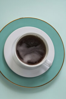 Place setting with cup of black coffee - HSTF000038