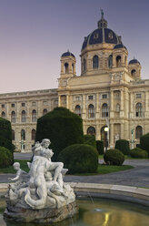 Austria, Vienna, view to Museum of Natural History at twilight - GF000762