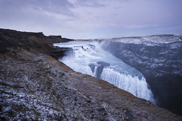 Iceland, Gullfoss waterfall at dusk - EPF000152