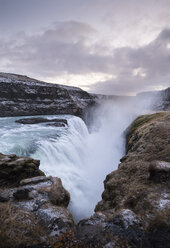 Iceland, Gullfoss waterfall at dusk - EPF000154