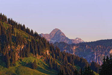 Germany, Bavaria, Allgaeu, Great Widderstein seen from Grasgehren - SIEF007107