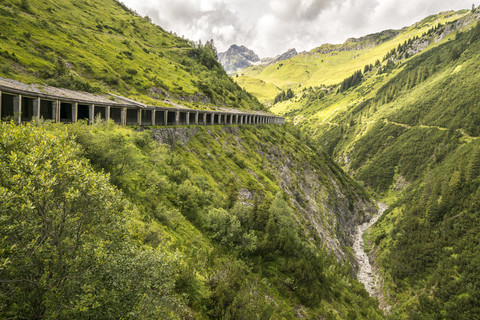 Österreich, Vorarlberg, Hochtannbergpass, lizenzfreies Stockfoto