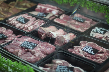 Meat on display in butchery - ZEF010305