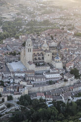 Spain, Segovia, aerial view of the Cathedral - ABZF01218