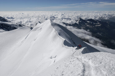 Italien, Gressoney, Alpen, Castor, Bergsteiger - ALRF00717