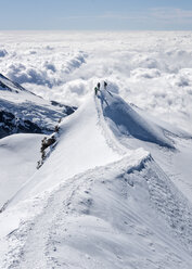 Italy, Gressoney, Alps, Castor, group of mountaineers - ALRF00721