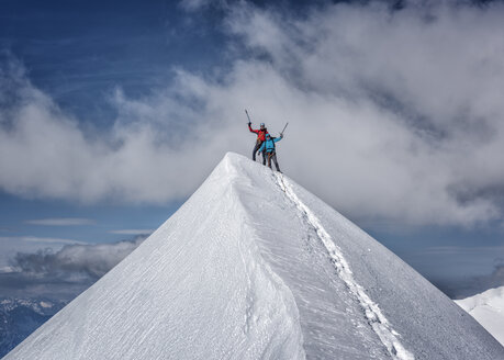 Italy, Gressoney, Alps, Lyskamm, mountaineers - ALRF00728