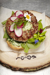 Alpine hamburger with wild herb salad - SCF00500