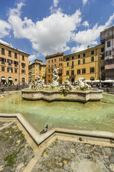 Italy, Rome, Fountain of Neptune at Piazza Navona - THAF01730