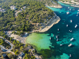 Spain, Mallorca, Palma de Mallorca, Aerial view, El Toro, beach near Portals Vells - AMF04984