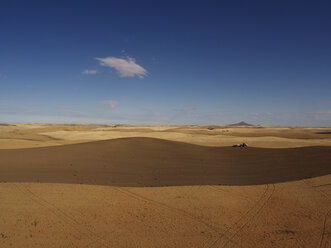 USA, Staat Washington, Palouse Hills, Weizenfeld und Erntemaschine - BCDF00014