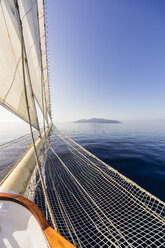 Italy, Sicily, Lipari, Tyrrhenian Sea, Aeolian Islands, sailing ship - THAF01755