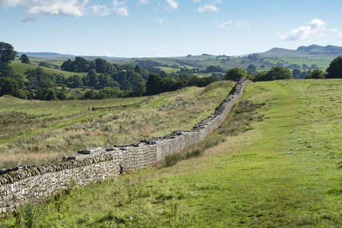 UK, Northumberland, Haltwhistle, Hadrian's Wall, lizenzfreies Stockfoto