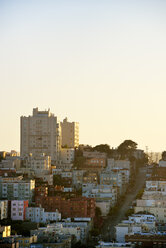 USA, Kalifornien, San Francisco, Blick vom Telegraph Hill auf Russian Hill - BRF01364
