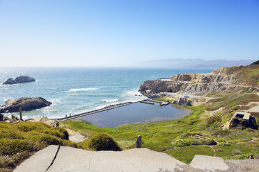 USA, Kalifornien, San Francisco, Ruinen der Sutro-Bäder im Sutro Heights Park - BRF01396