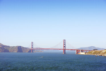 USA, Kalifornien, San Francisco, Golden Gate Bridge von Eagles Point aus gesehen - BRF01397