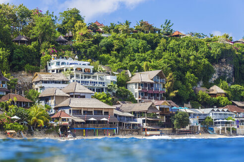 Indonesia, Bali, Bingin beach, seen from water - KNTF00506