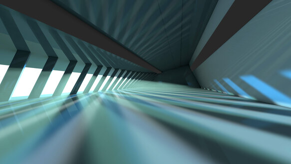 3D gerenderte Illustration, Architekturvisualisierung eines futuristischen Innenraums - SPCF00130