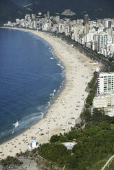 Brazil, Rio de Janeiro, Aerial photograph of Ipanema Beach - BCDF00033