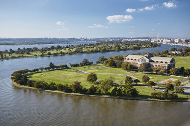 USA, Washington, D.C., Aerial photograph of National War College - BCDF00100