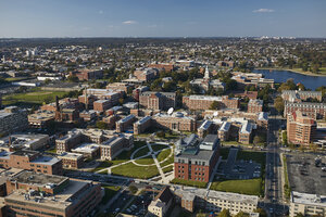 USA, Washington, D.C., Luftbildaufnahme des Campus der Howard University - BCDF00105