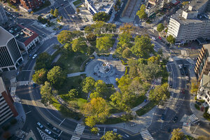 USA, Washington, D.C., Luftbildaufnahme des Dupont Circle - BCDF00107